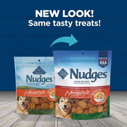 Nudges Homestyle Natural Dog Treats Made with Real Chicken, 16-Oz. Bag